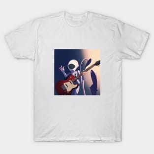 Astronaut Space Rocking Out T-Shirt